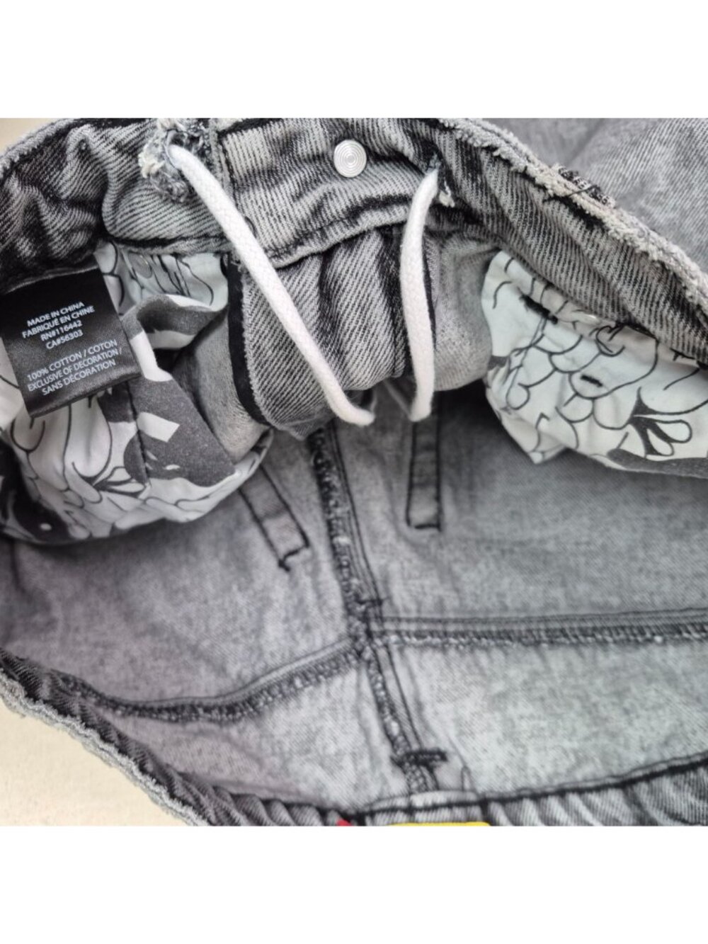 Empyre Men's Gray Embroidered Gray Baggy Wide Leg Jeans Y2K VTG Sz 32/26 - Picture 7 of 7